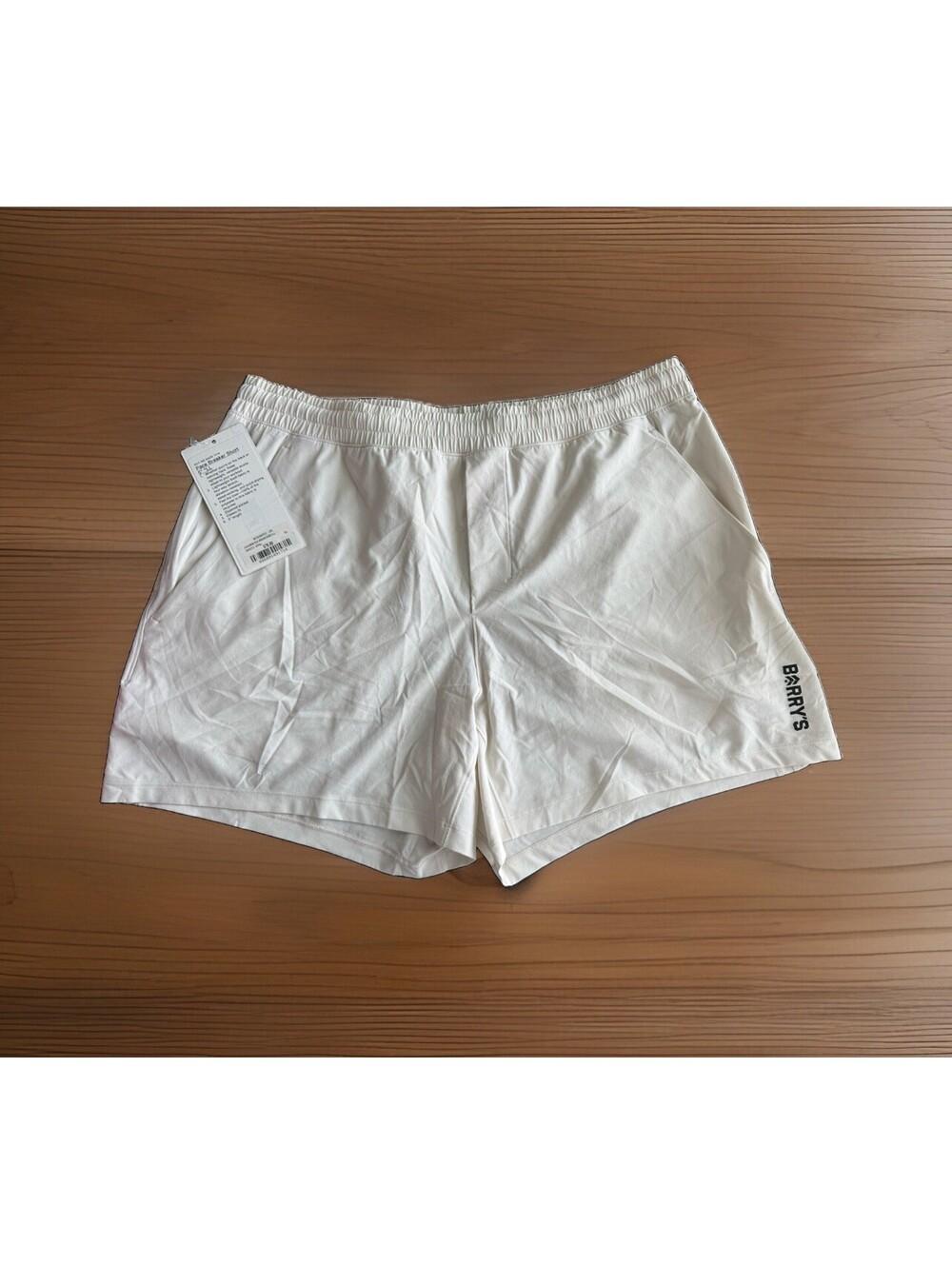 Lululemon Pace Breaker XL Unlined 5" Shorts White 4-Way Stretch Moisture Wicking